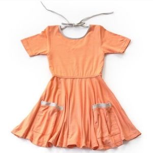 Omi Jo Well Dressed Wolf Cantaloupe Half Sleeve Dancer Dress 9 Months